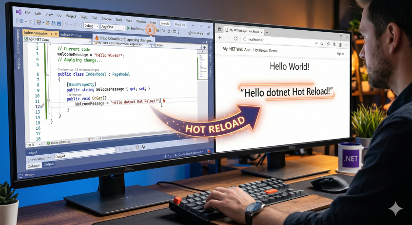dotnet watch run và Hot Reload: Sửa Code .NET Không Cần Restart App