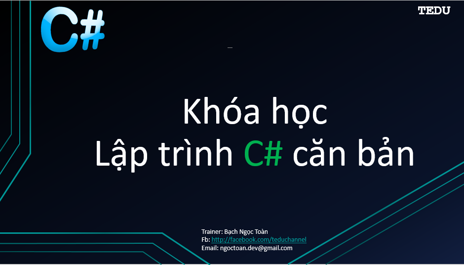 Khóa học lập trình C# căn bản
