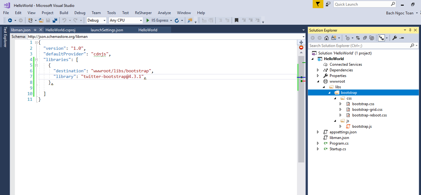 Cấu trúc dự án ASP.NET Core