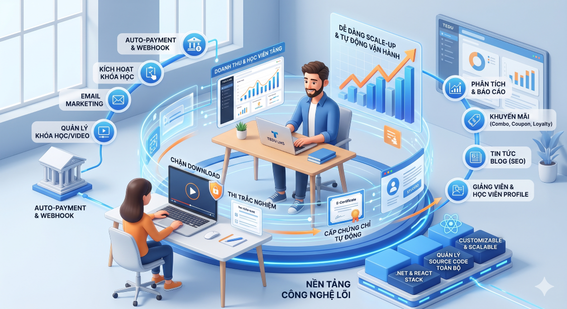  Xây dựng website bán khóa học online: Tự làm hay dùng giải pháp có sẵn?